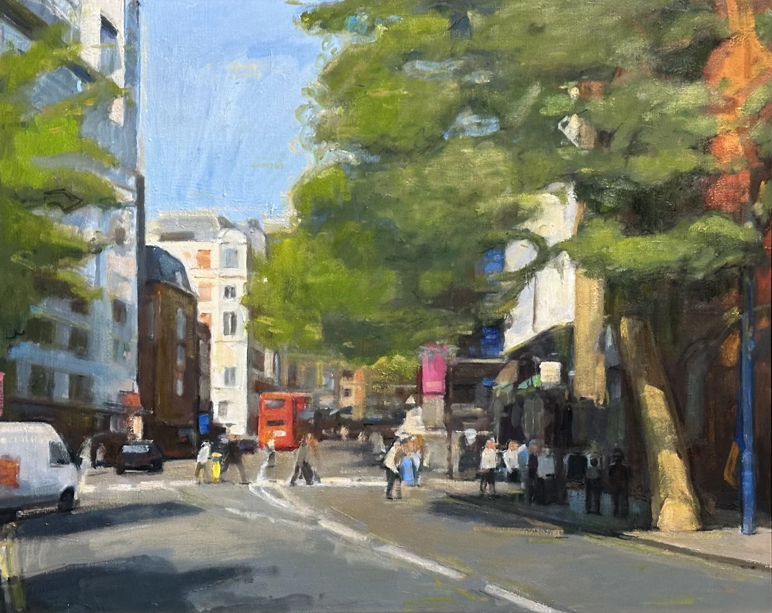 Charing Cross Road - London: Oil 30x24in