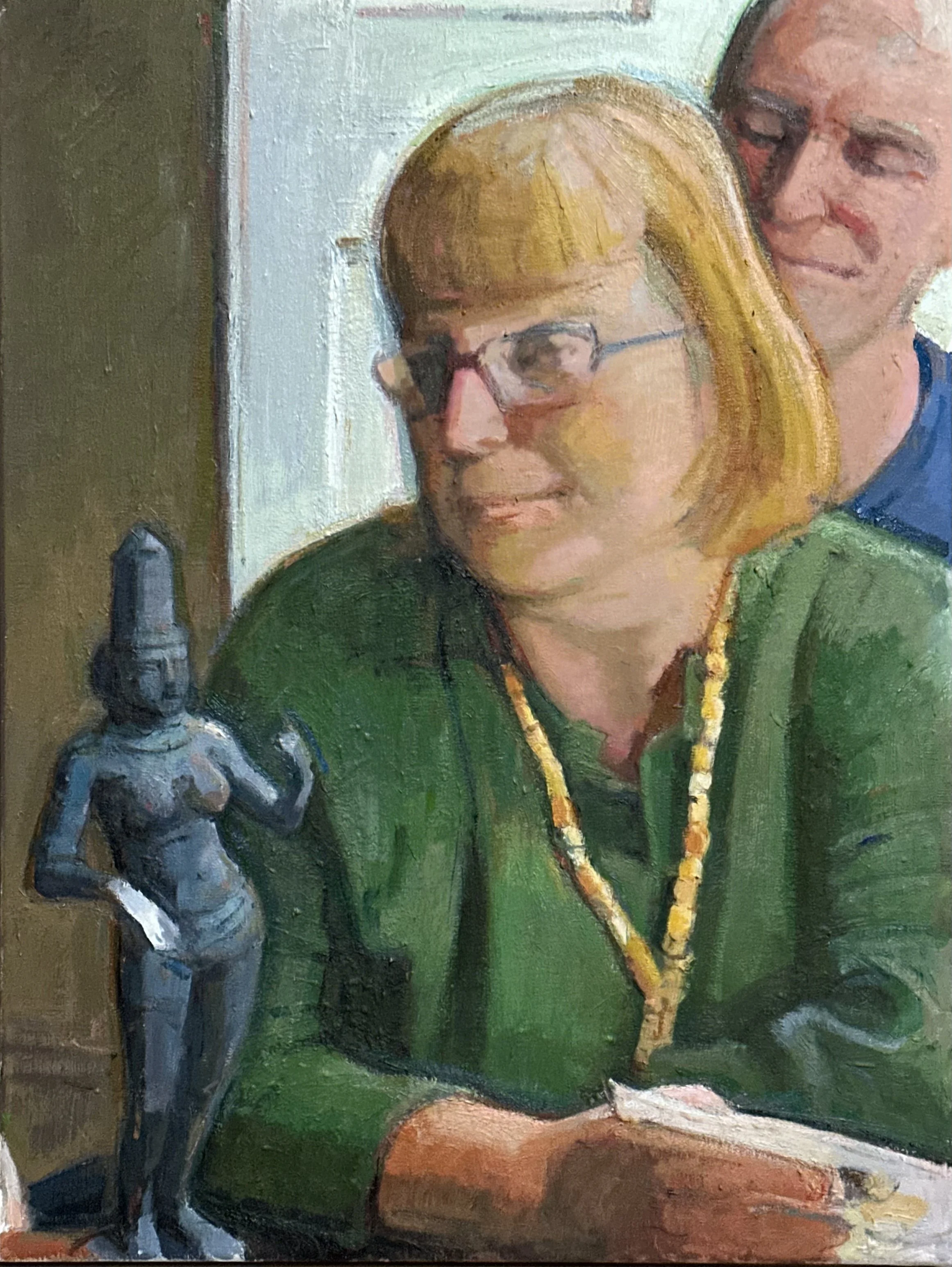 Double Portrait: Oil 24x18in