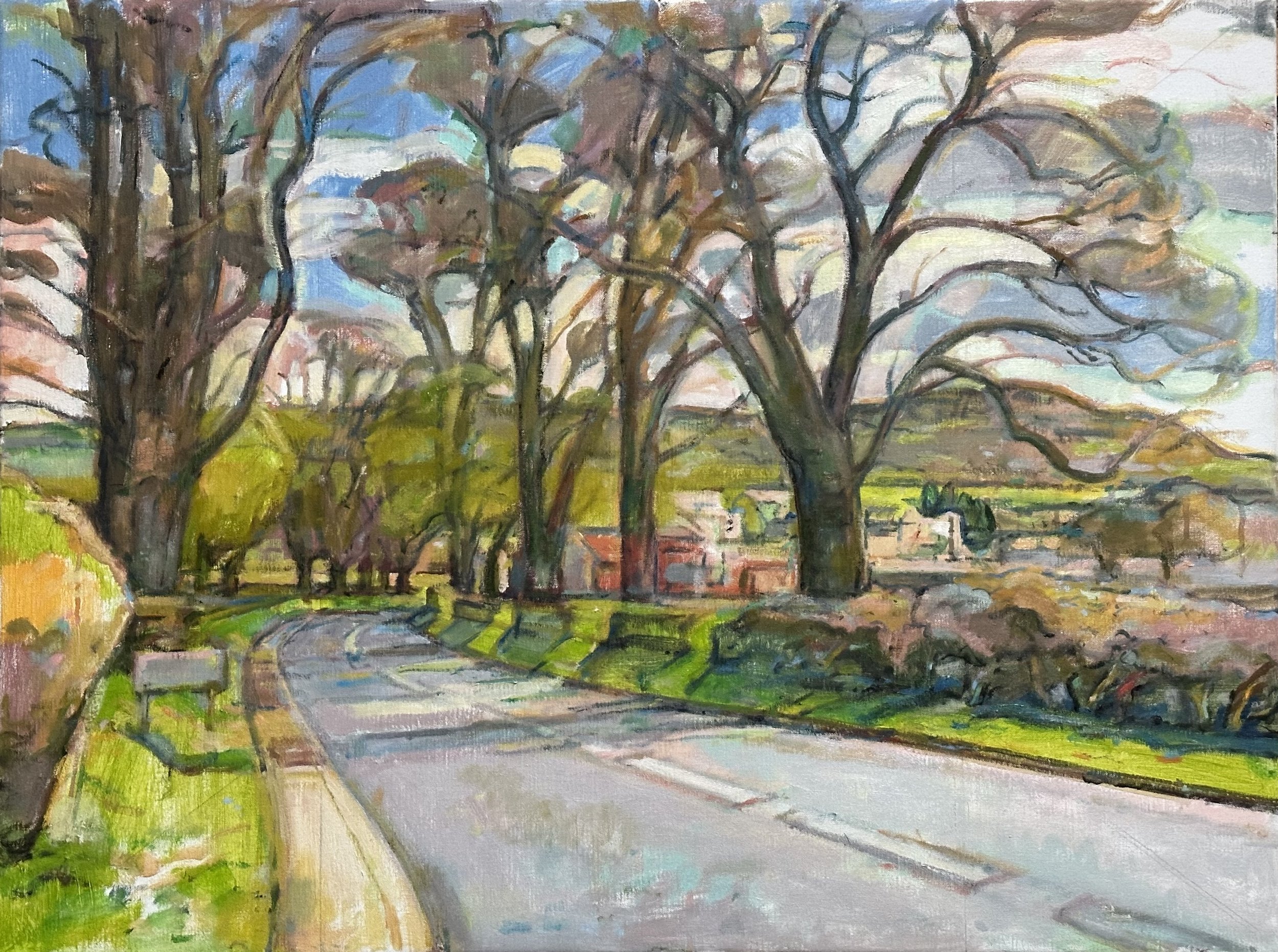 Dulcote - Somerset: Oil 32x24in