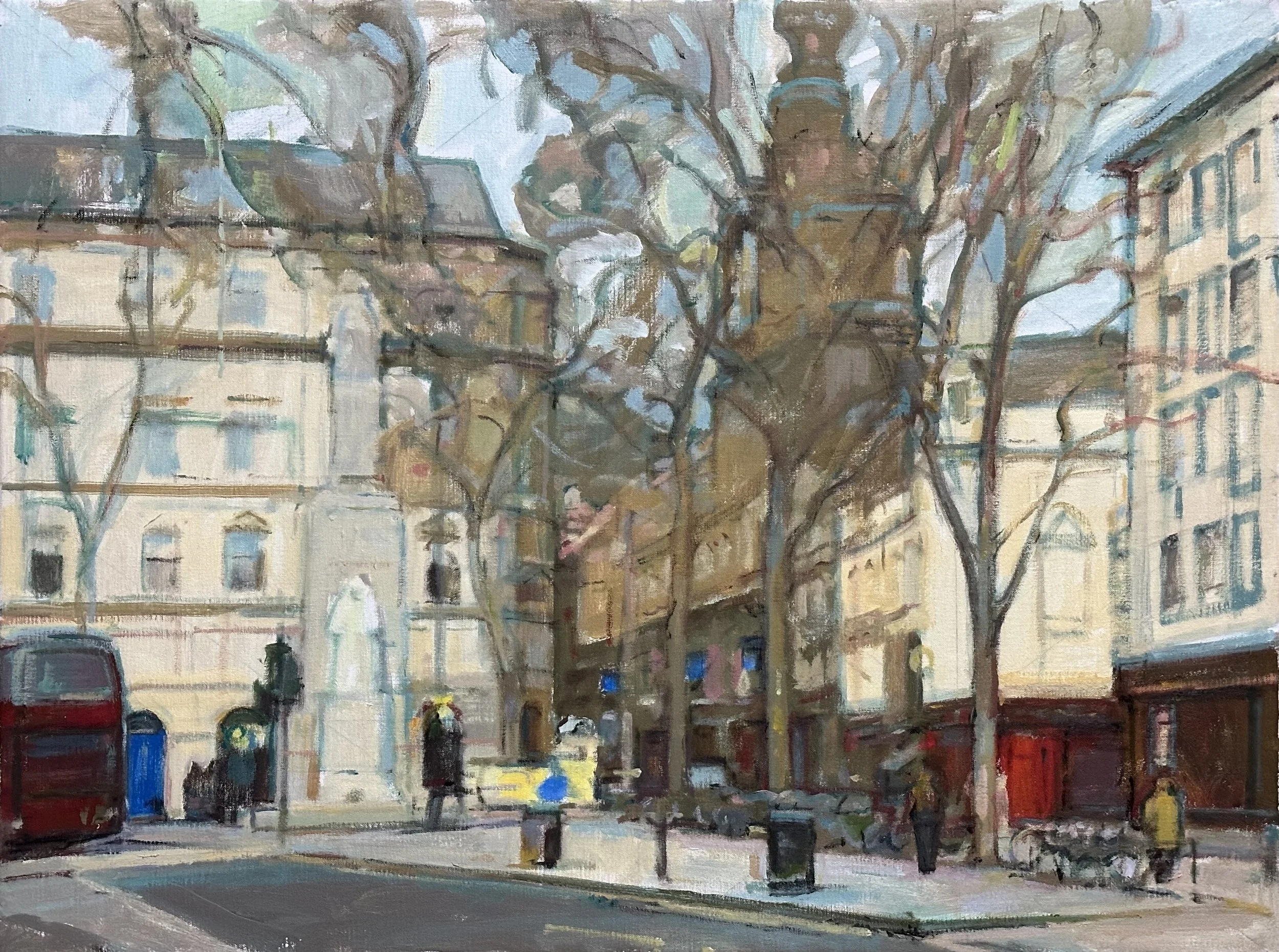 Charing Cross Road - London: Oil 32x24in