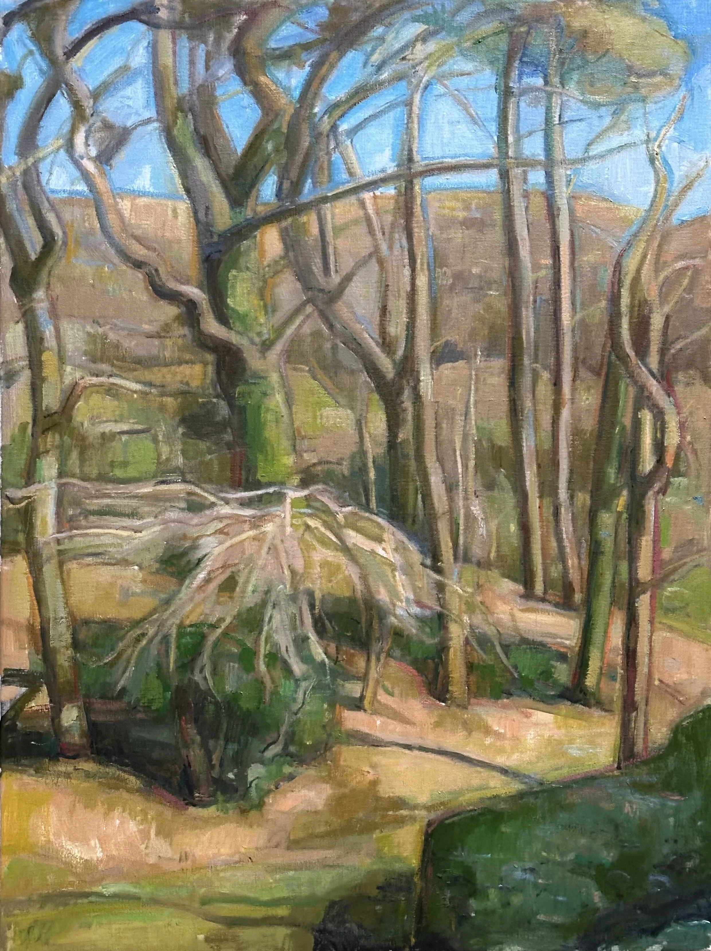 Sussex Copse: Oil 32x24in