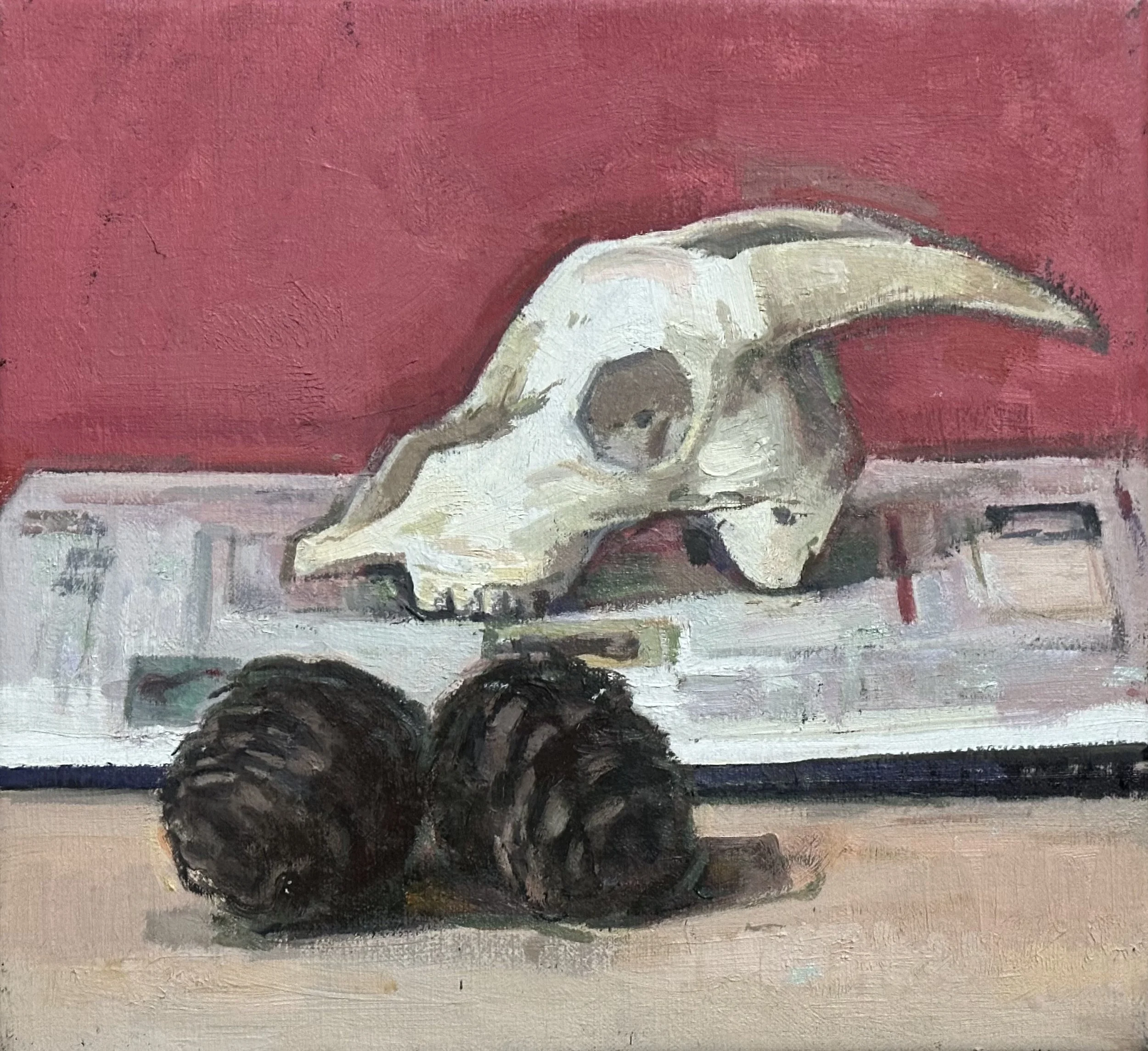 Souvenir of Halki - Greece: Oil 12x11in