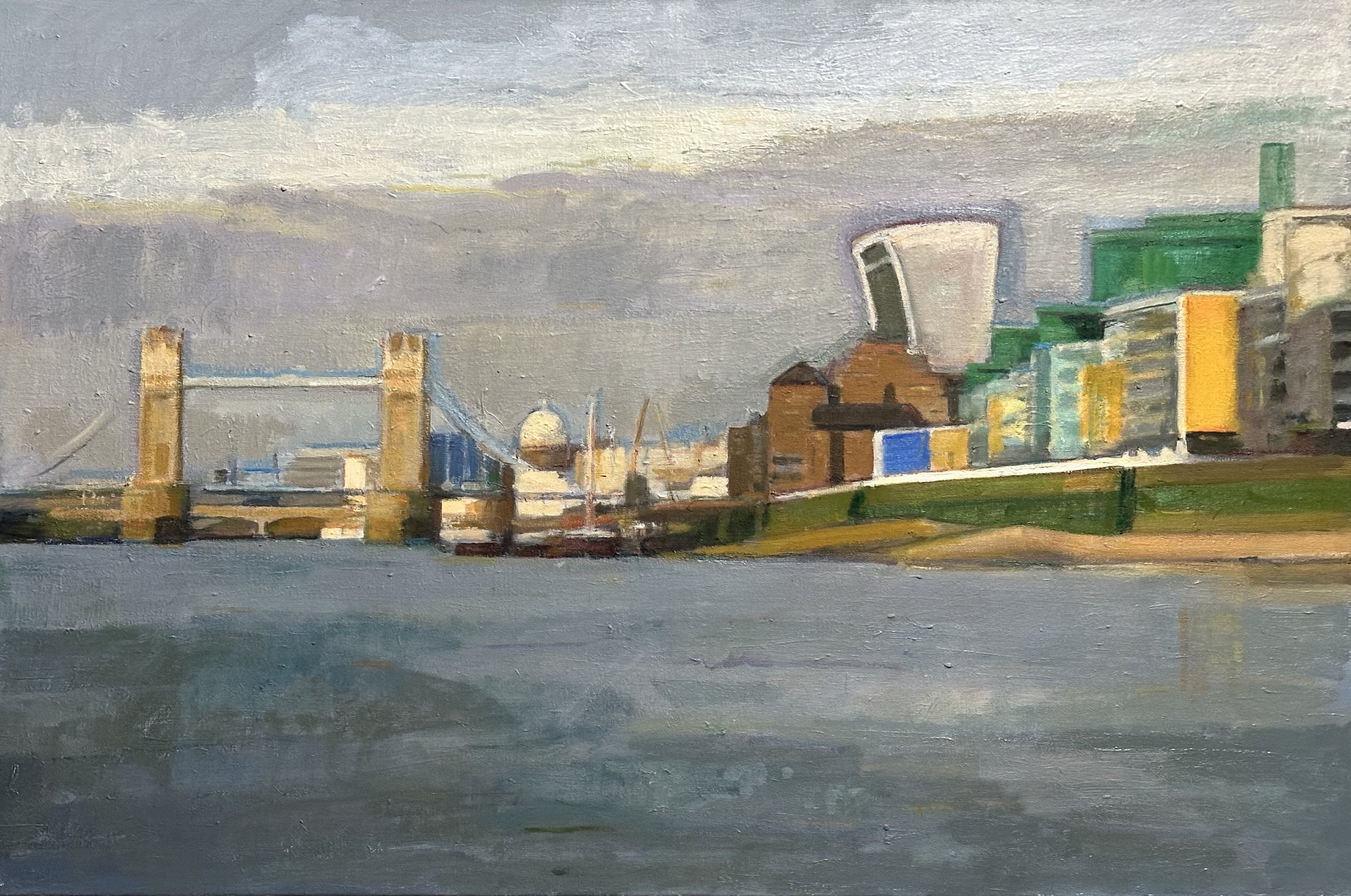 The Thames - London Oil 36x24in