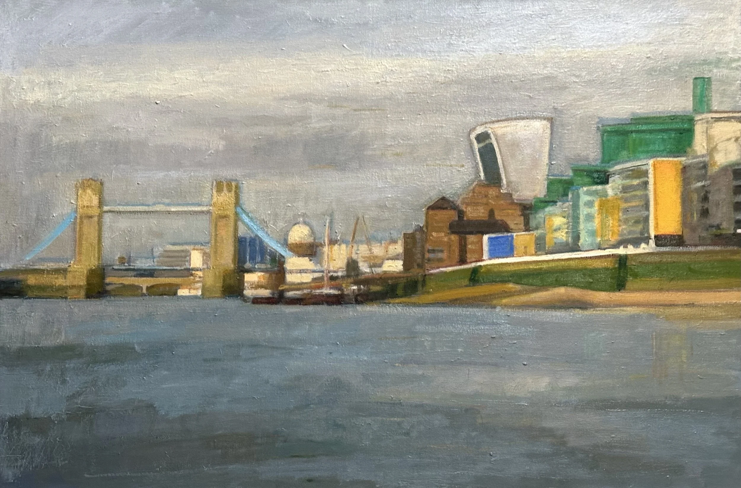 The Thames - London Oil 36x24in
