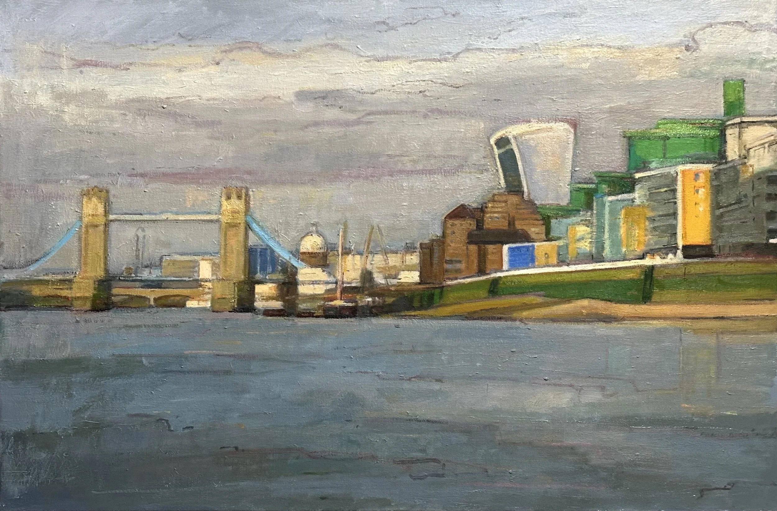 The Thames - London: Oil 36x24in