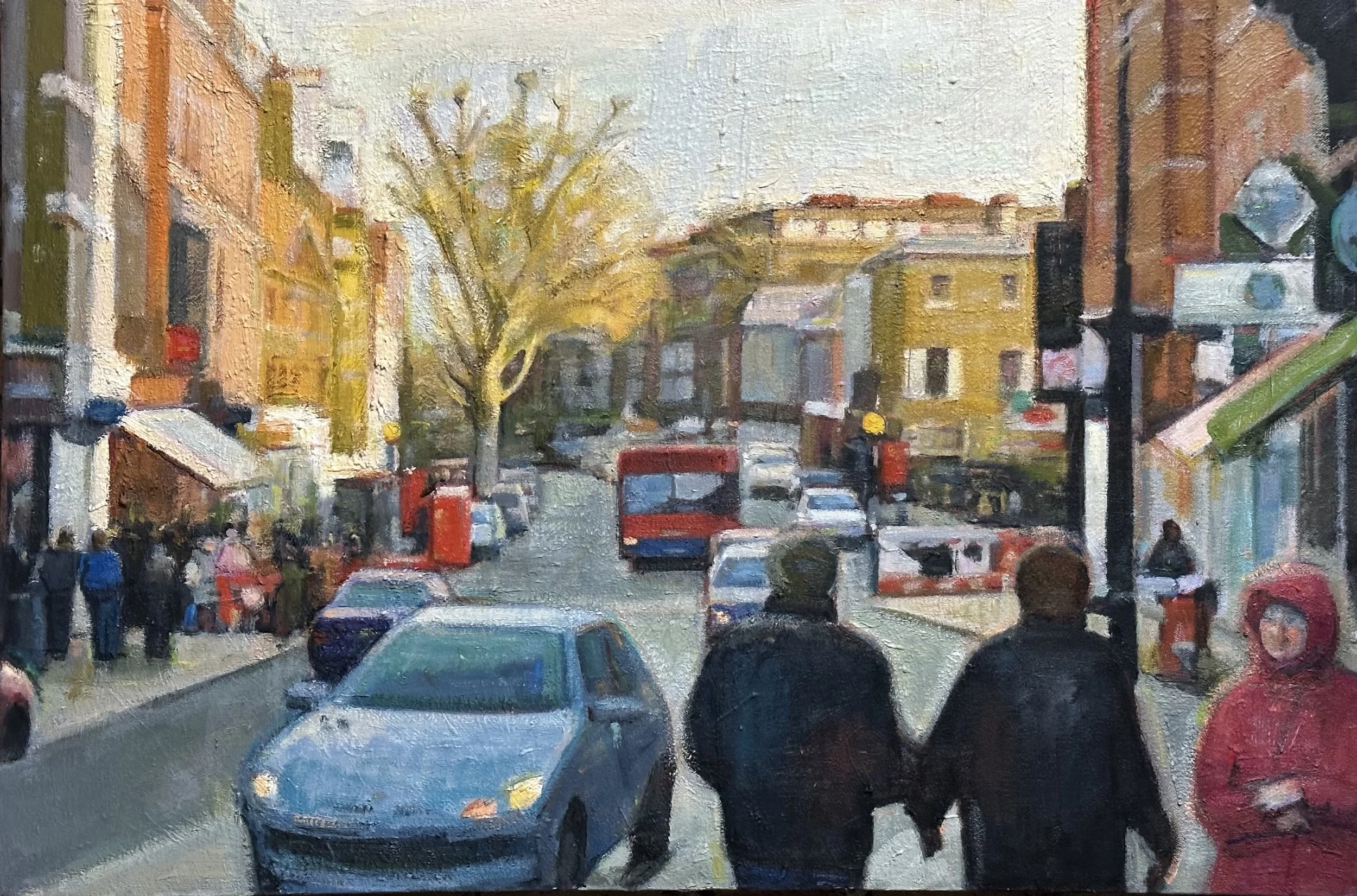 Hampstead Morning - London: Oil 30x20in