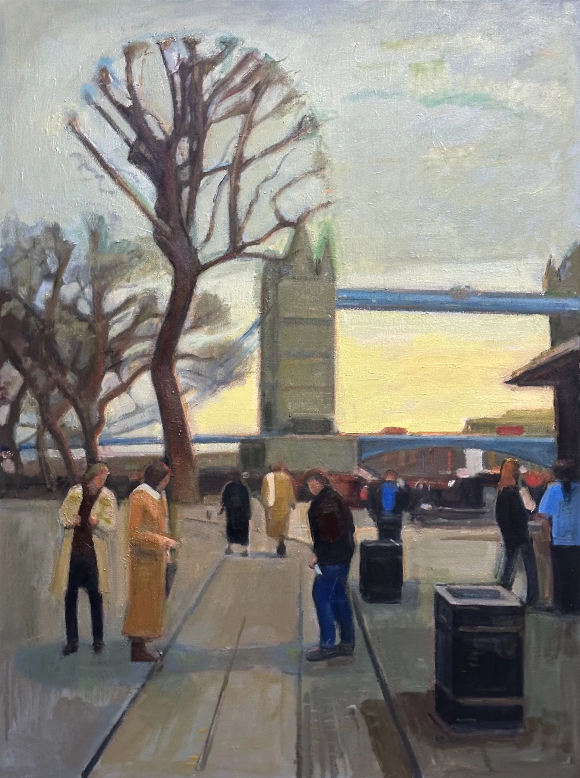 Tower Bridge - London: Oil 40x30in
