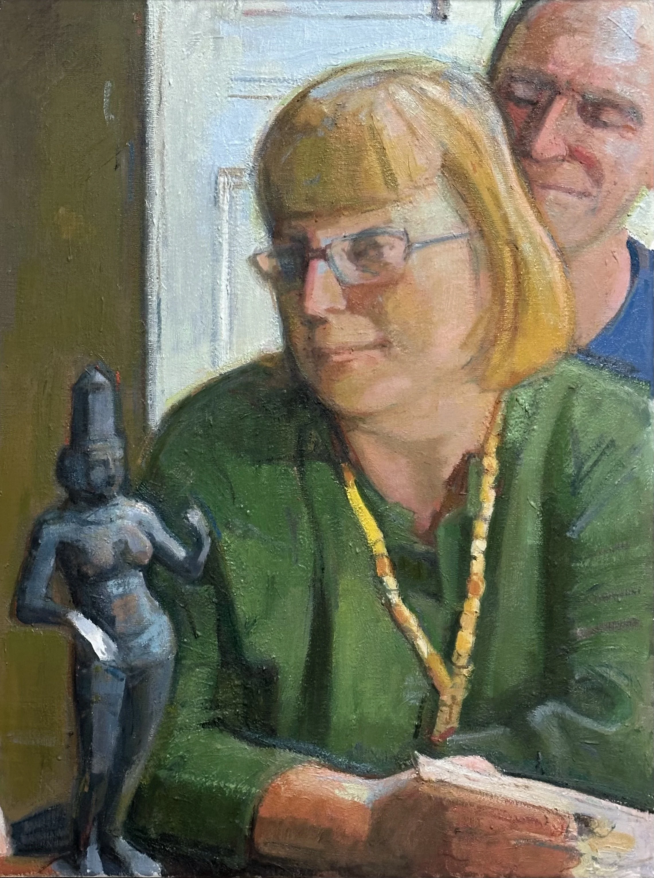 Double Portrait: Oil 24x18in