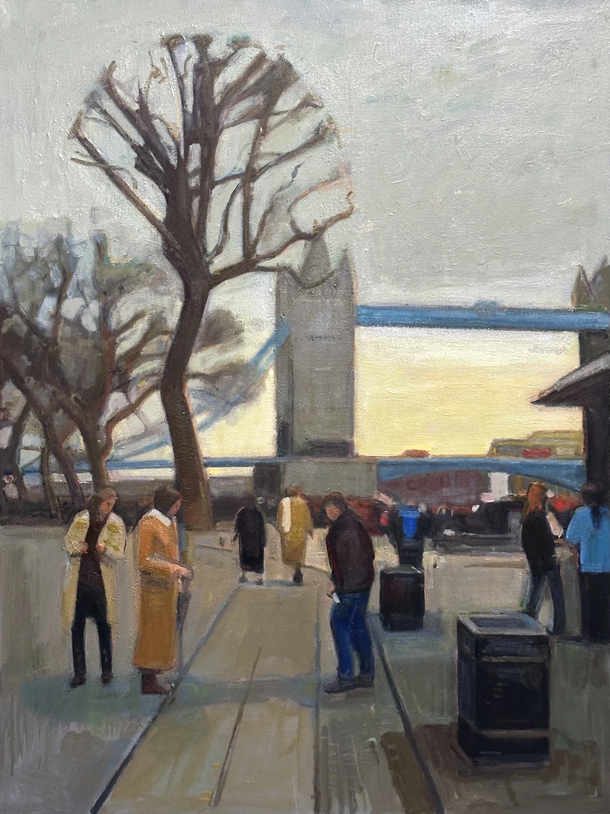 Tower Bridge - London: Oil 40x30in