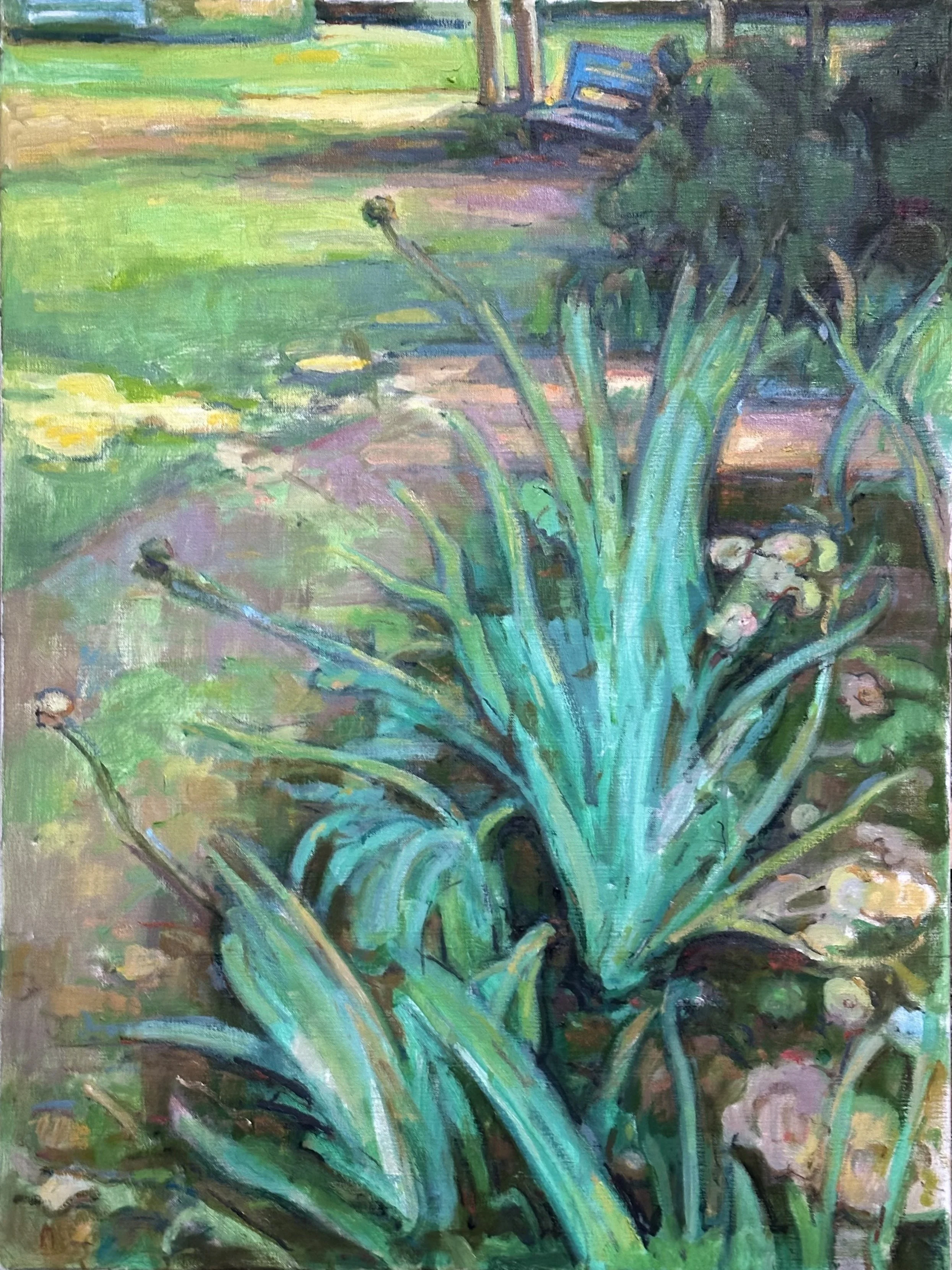 Forty Hall - Garden Border: Oil 32x24in