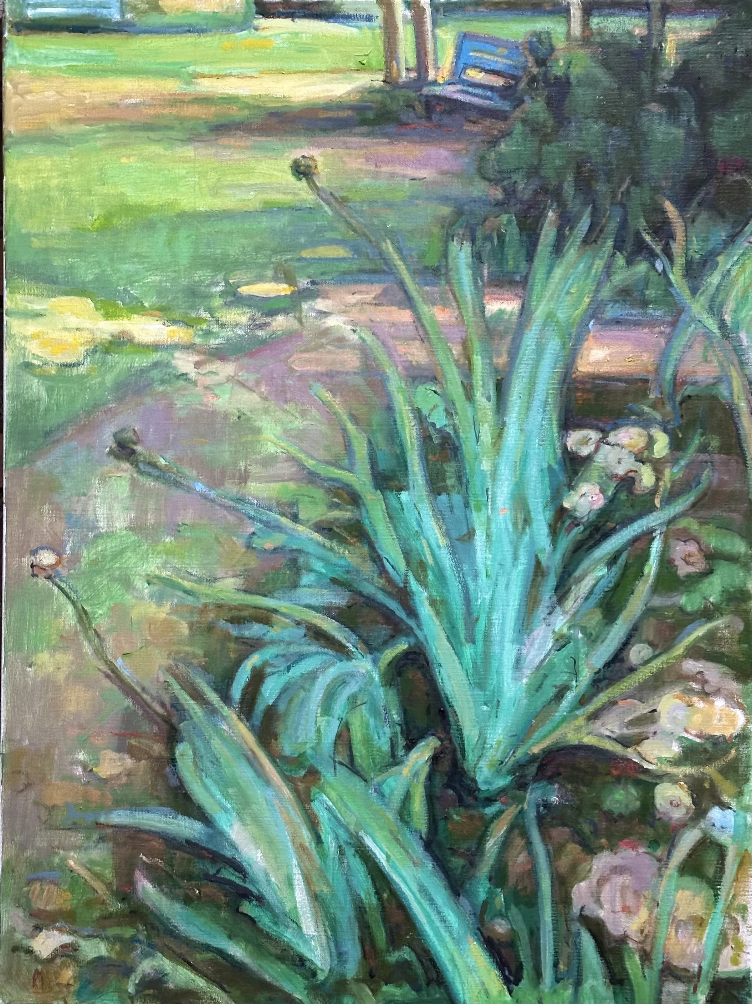 Forty Hall - Garden Border: Oil 32x24in