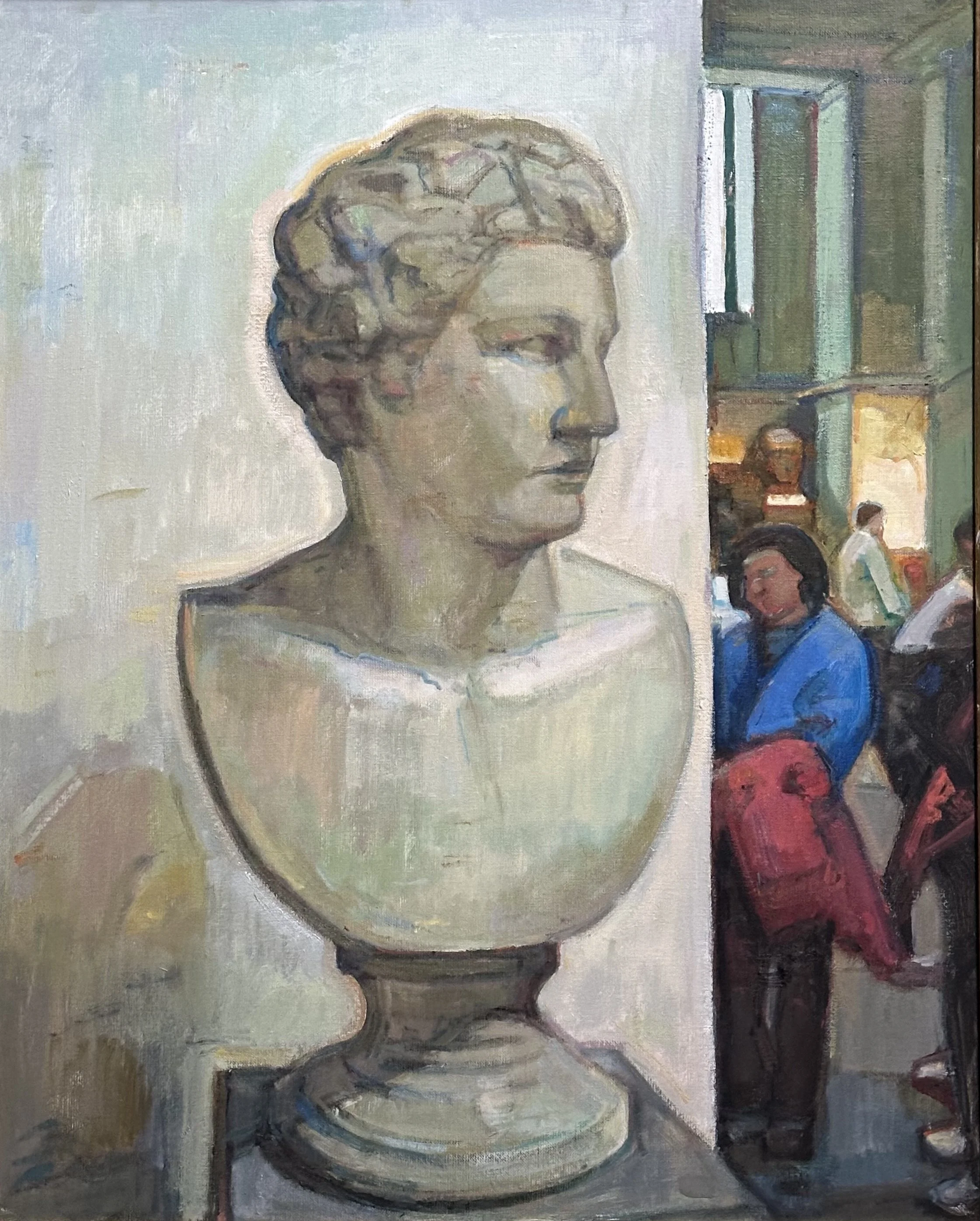 In the Museum: Oil 30x24in