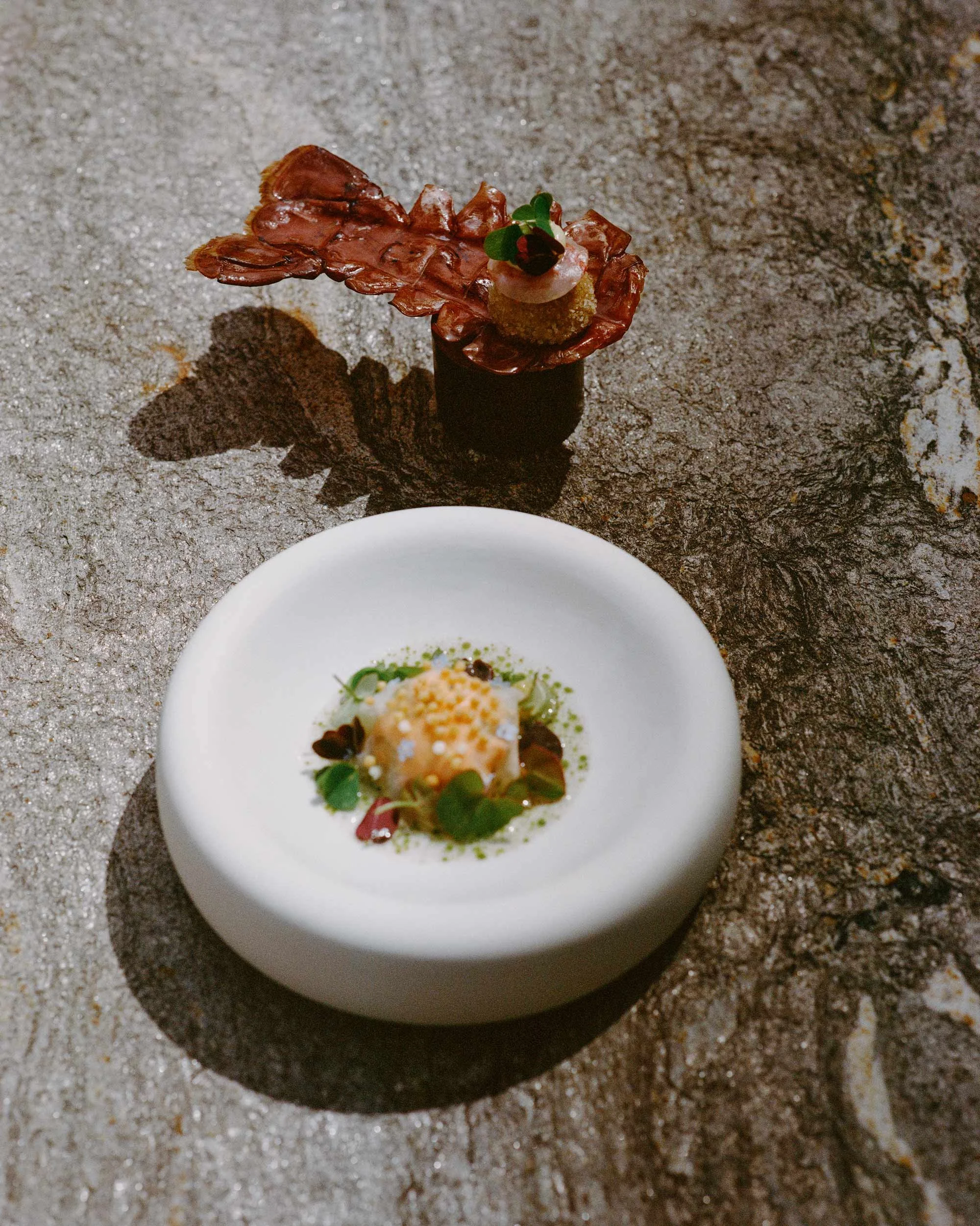 Hummer Vadouvan-Laksa Gericht, 2-Sterne-Michelin-Restaurant 7132 Silver Vals