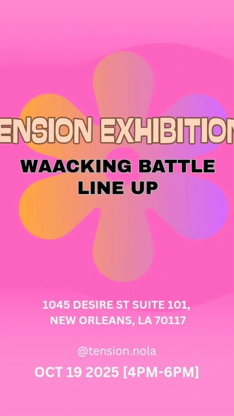 I’m coming for you Galaxia!! @pafiume jkjkjk it’s just an exhibition but it’s about to be a fever dream disco party!
Don’t miss this incredible Waacking exhibition event happening this Sunday hosted by @tension.nola and @she
