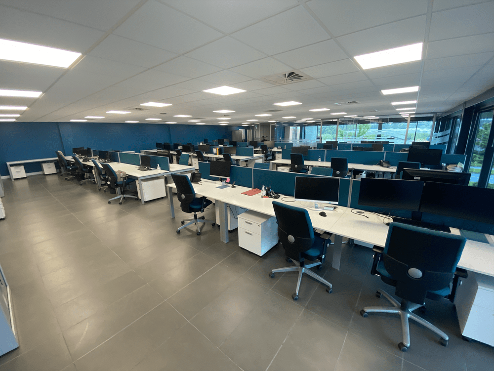 Clean open-plan office after a Prime clean