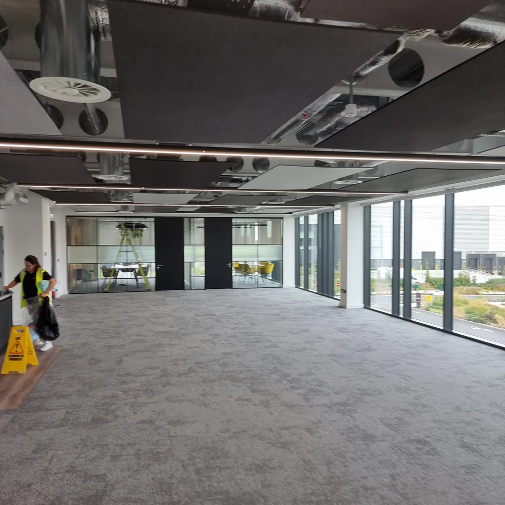 Prime cleaner cleaning a large floor area