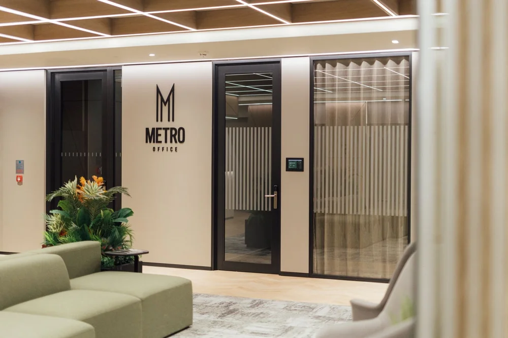 Clean building entrance and reception