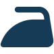 Iron icon representing thoughtful amenities for guest convenience