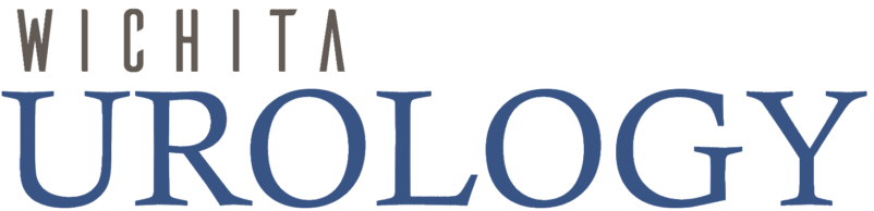 Logo of Wichita Urology with the text 'Wichita Urology' in blue and black on a white background.