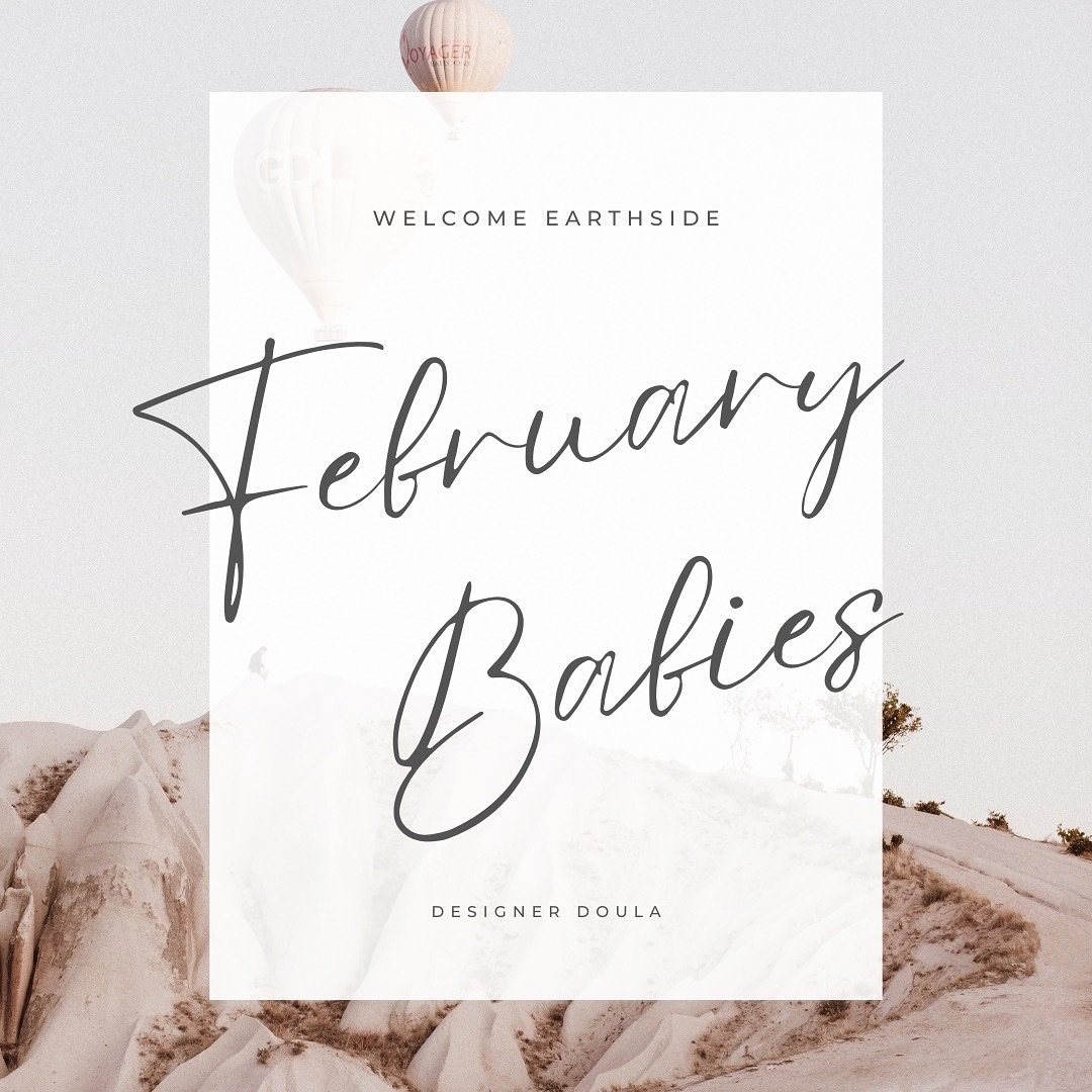Congratulations to our February families! 
⠀⠀⠀⠀⠀⠀⠀⠀⠀
Happy to share my birth month with these little babes.
