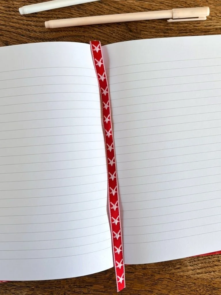 Pink And Red Coquette Notebook - Handmade A5 Hardcover Journal