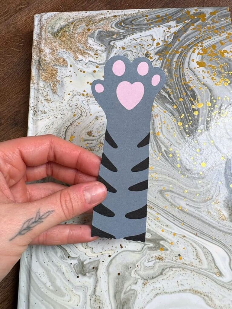 Cute Cat Paw Bookmark | Handmade Bookmark For Cat Lovers