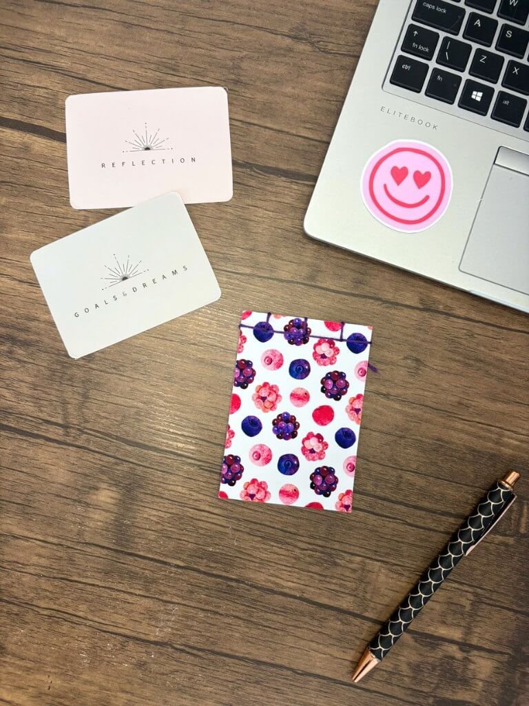 Handmade Mini Berry Notebook