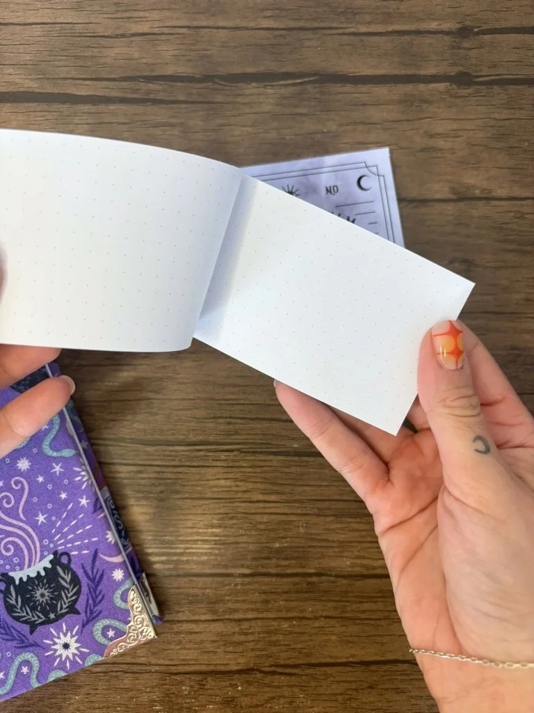 Mini Handmade Ouija Board Notebook | Halloween Stationery