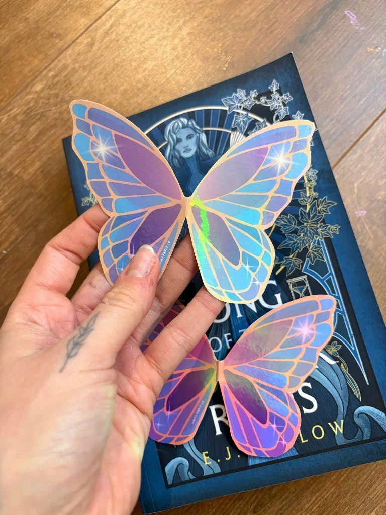 Magnetic Butterfly Bookmark - Handmade Butterfly Wing Magnetic Page Keeper