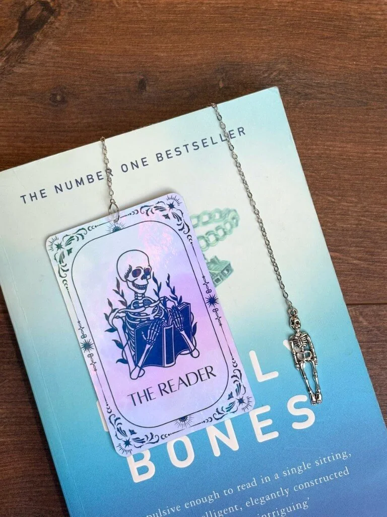 The Reader Tarot Card Bookmark With Charm