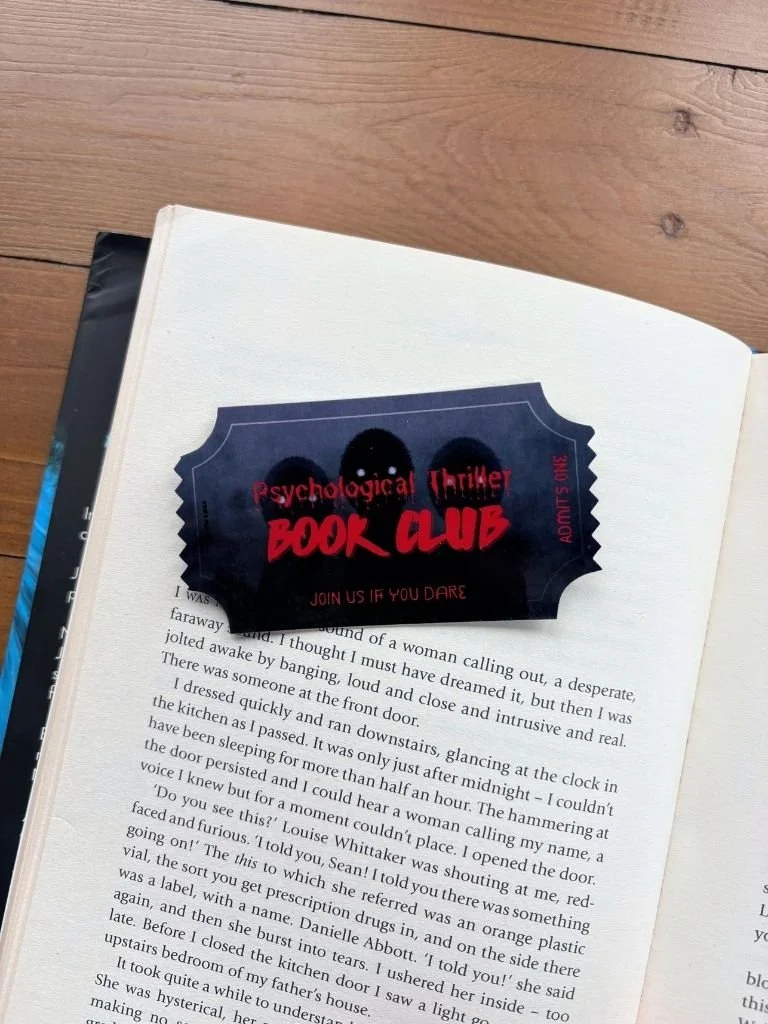 Psychological Thriller Book Club Bookmark - Eerie Bookmark For Thriller Readers