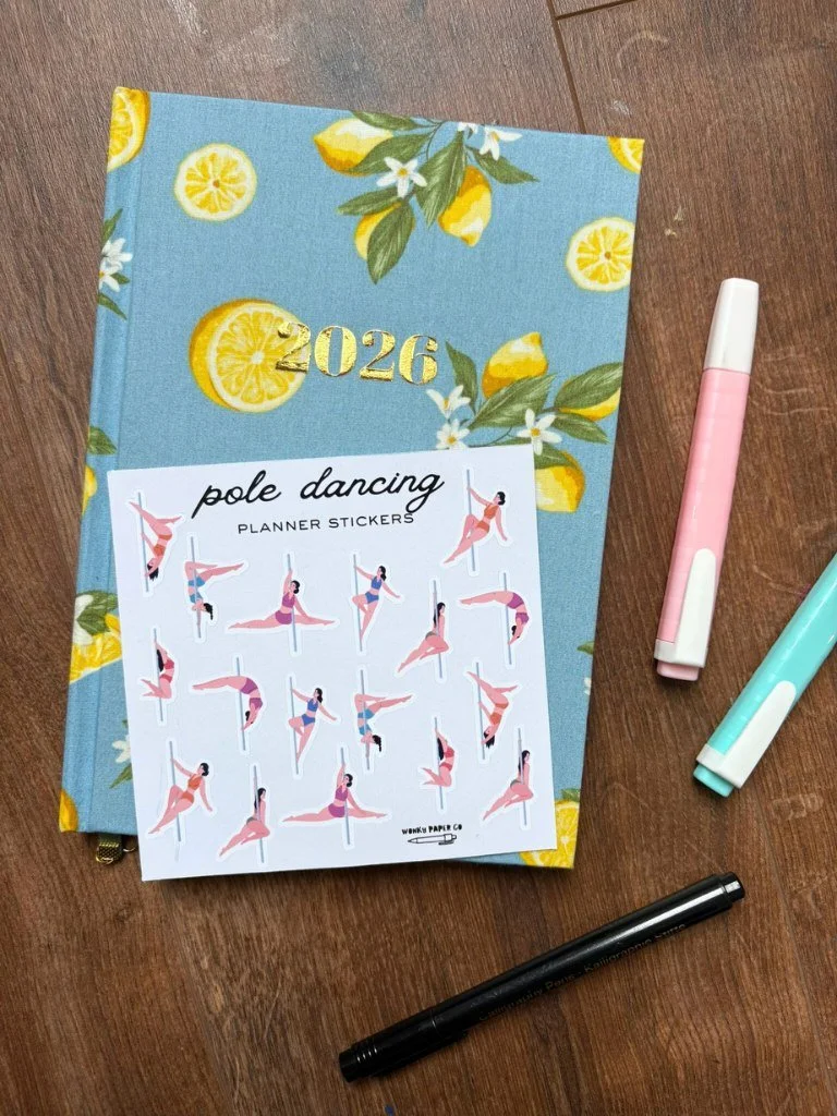 Pole Dancing Planner Stickers - Cute Calendar Stickers For Pole Dancers