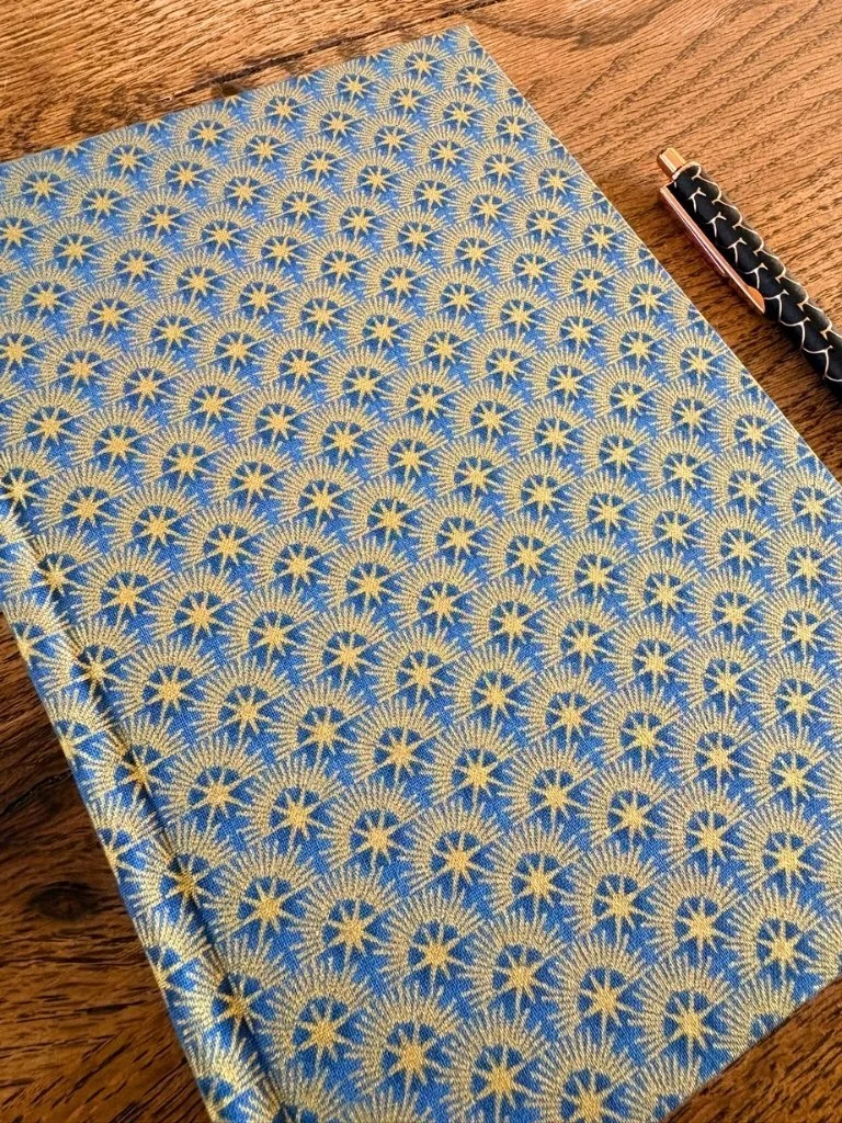 Golden Sun Hardcover Notebook - Handmade A5 Journal