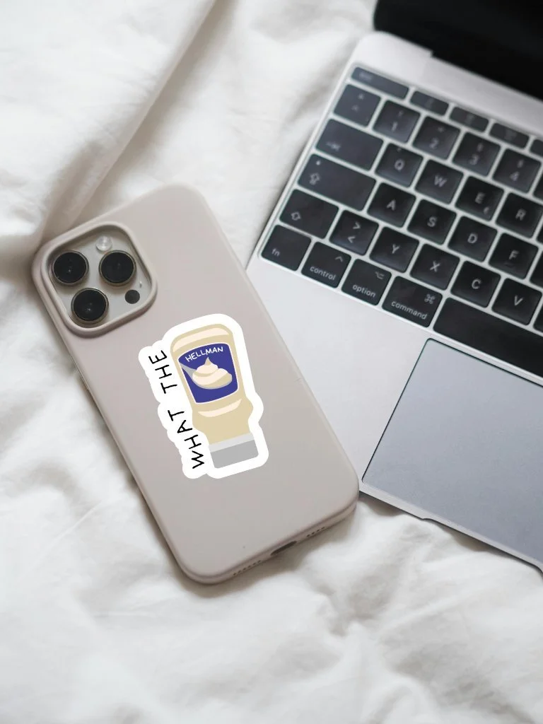 What The Hellman - Funny Pun Vinyl Sticker For Mayo Lovers