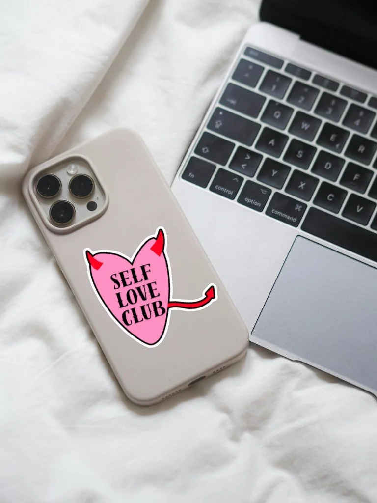 Self Love Club - Cute Tattoo Inspired Vinyl Sticker