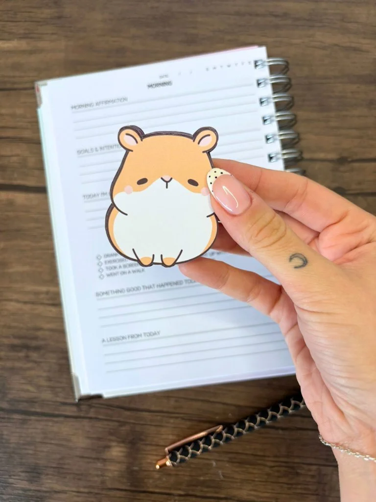 Cute Mini Hamster Memo Pad - Cute Tiny Tear Off Notepad