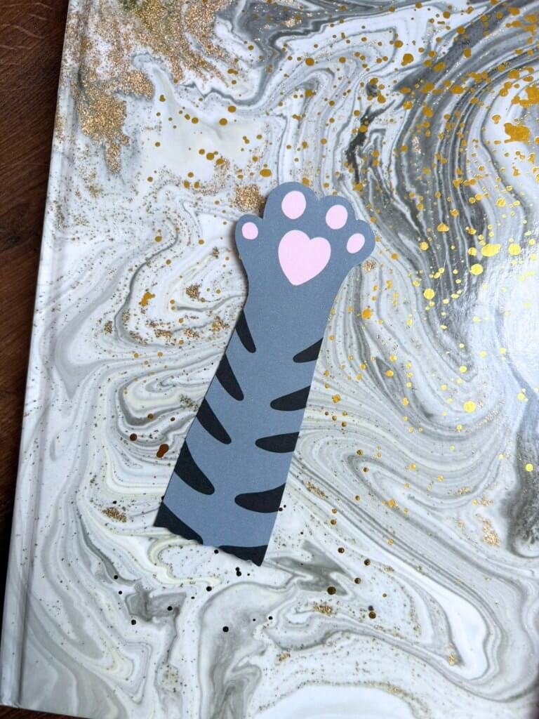Cute Cat Paw Bookmark | Handmade Bookmark For Cat Lovers