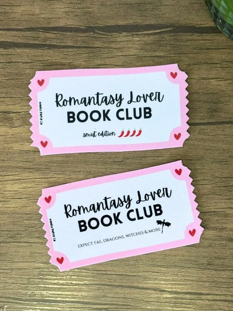 Handmade Bookmark For Romantasy Readers, Smut Fae Themed Bookmark