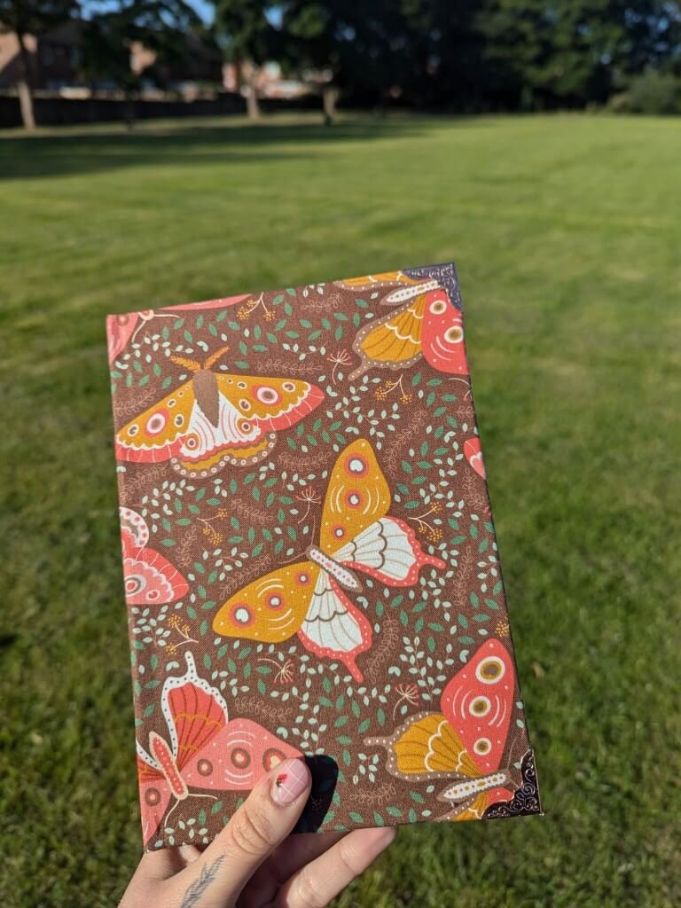 Handmade Hardback Notebook With Moths & Butterflies