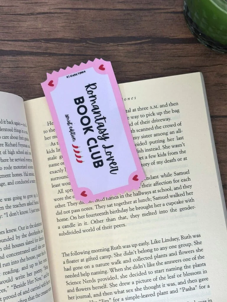 Handmade Bookmark For Romantasy Readers, Smut Fae Themed Bookmark