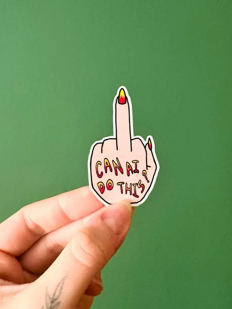 Fuck AI Sticker