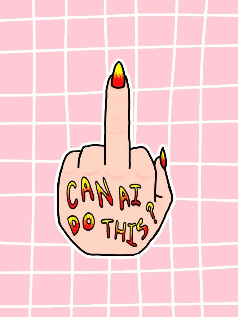 Fuck AI: Anti AI Vinyl Sticker