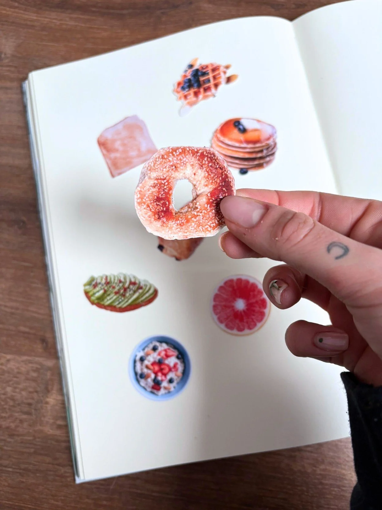 Breakfast Sticker Set - Food Theme Scrapbook Stickers