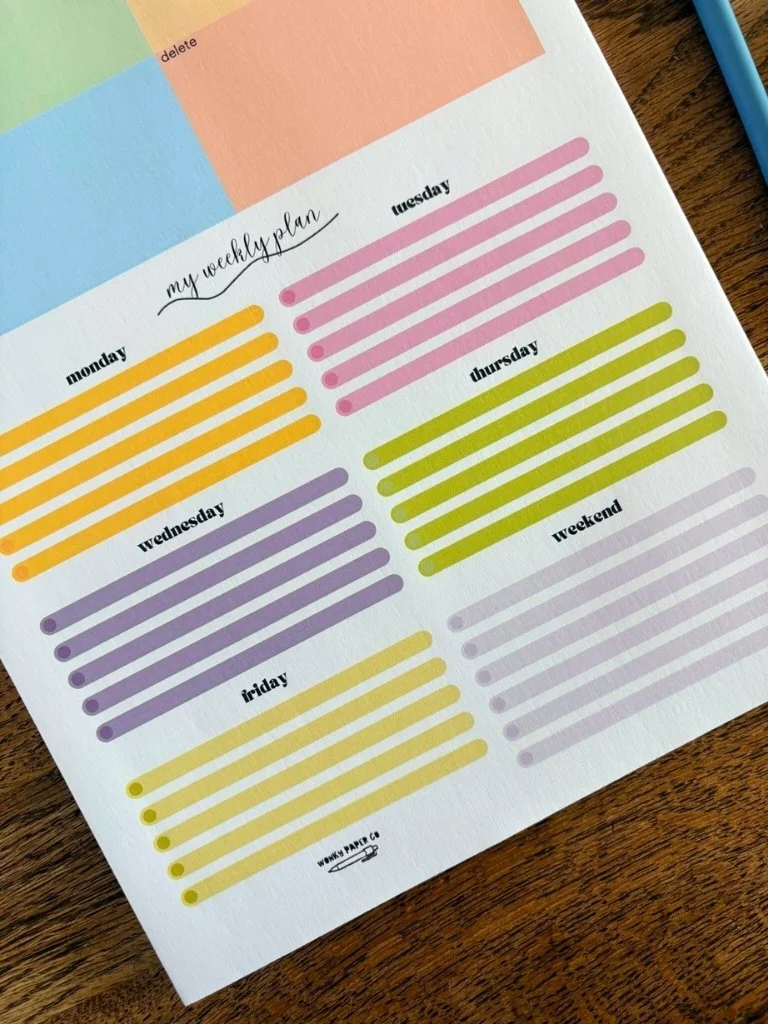 Eisenhower Weekly Tear Off Planner Pad