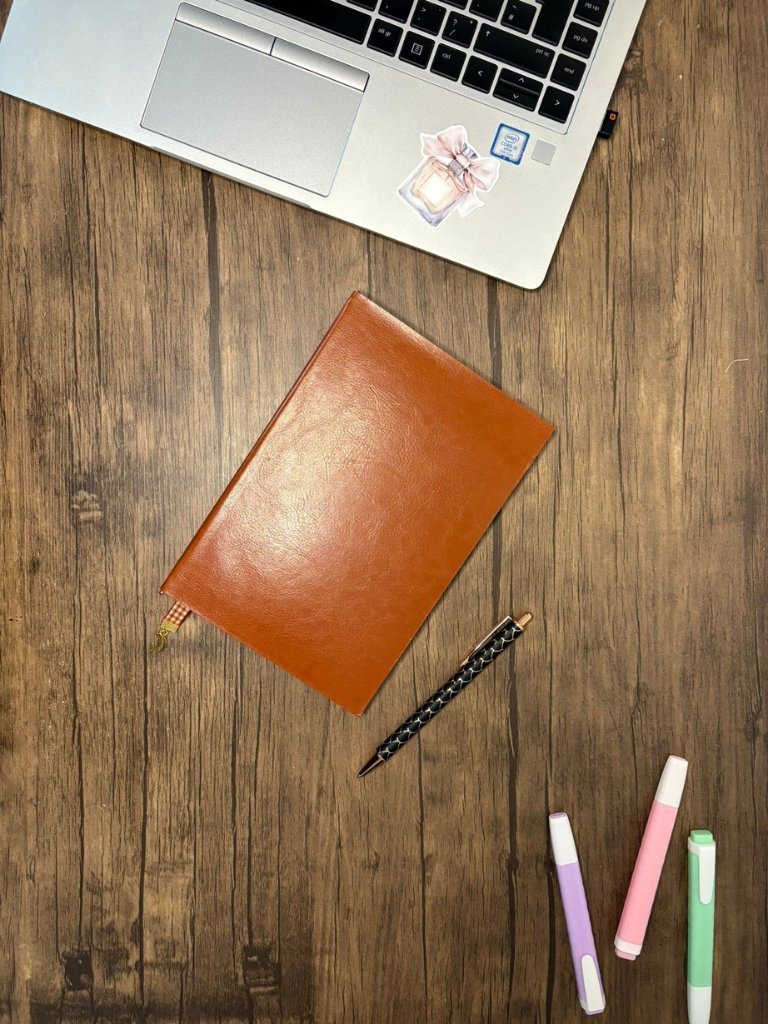 Faux Leather Lined Journal