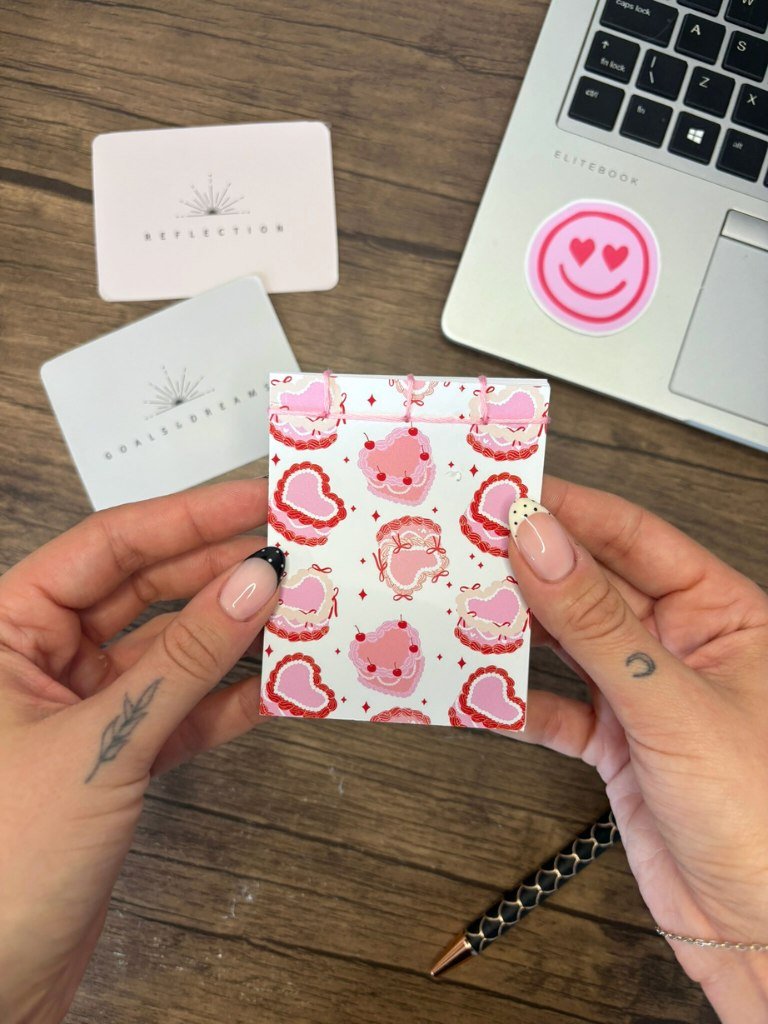 Handmade Mini Cake Notebook
