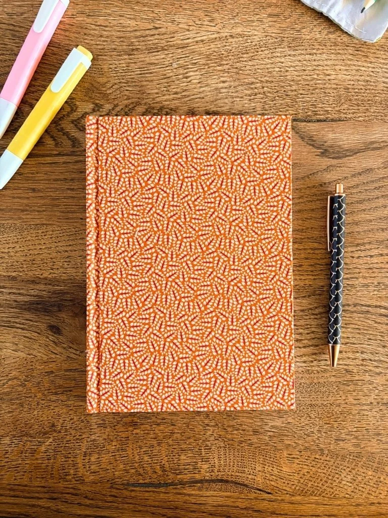 Autumn Leaves Handmade Lay Flat Journal