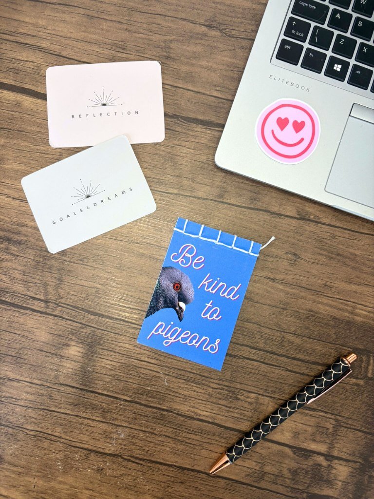 Be Kind To Pigeons Handmade Mini Notebook