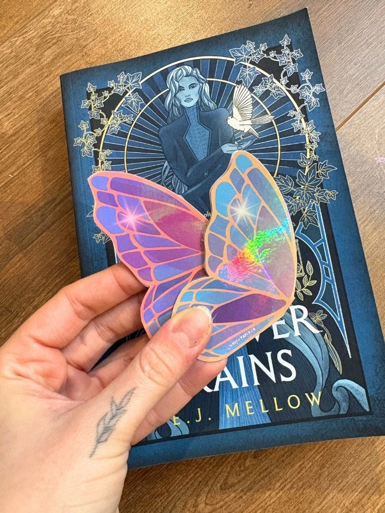Magnetic Butterfly Bookmark - Handmade Butterfly Wing Magnetic Page Keeper