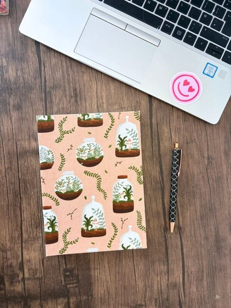 Handbound Bullet Journal - Handmade A5 Notebook With Terrarium